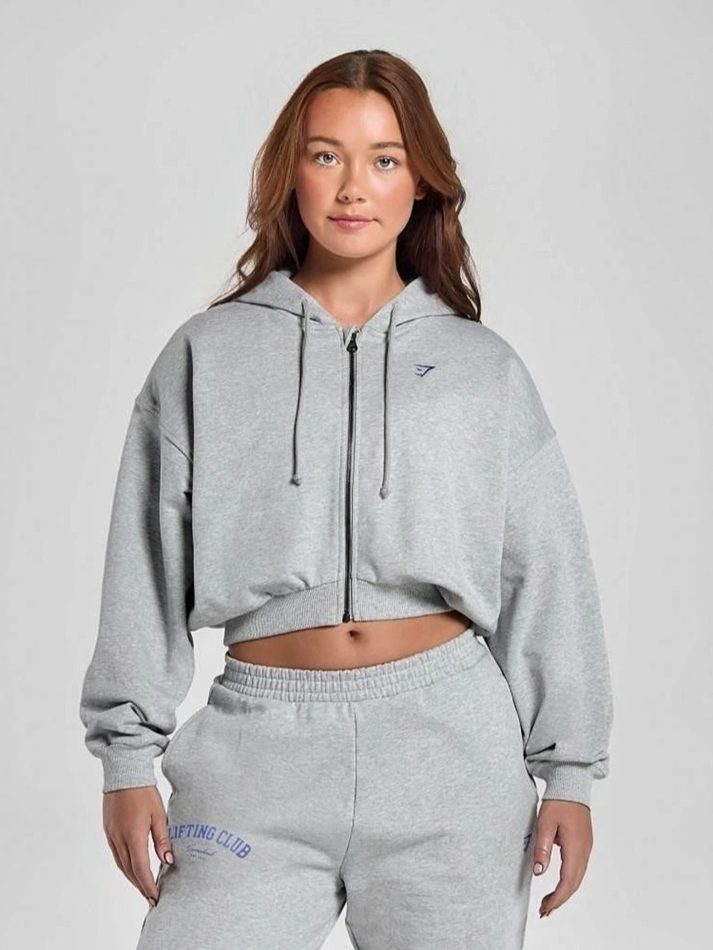 Gymshark Lifting Club Full Zip Hoodie Gray